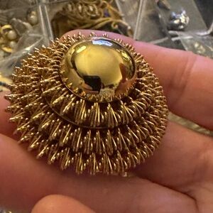 Vintage Monet Round Dome MCM Brooch